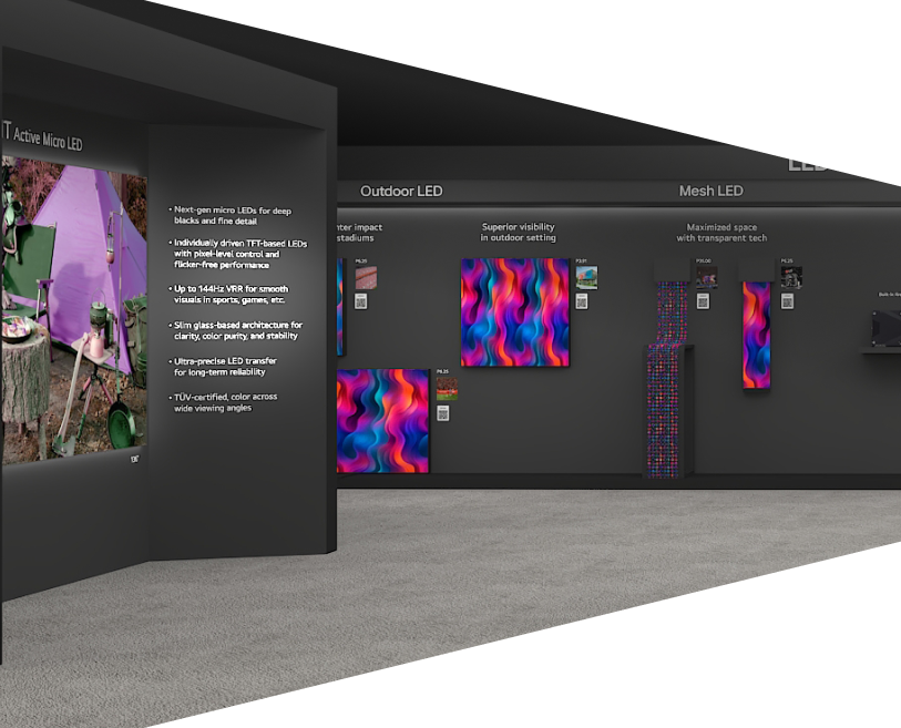 LED tech zone Booth info